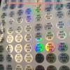 Round Waterproof Laser QC PASS Color-Changing Label - Self-Adhesive Quality Control/Inspection Sticker