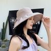 New small standard bow bucket hat summer sunscreen sunshade versatile basin hat outdoor travel vacation beach hat tide