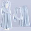 Spring Summer Women's Popular Dopamine Sunscreen Shirt Suspender with Casual Skirt Pants Three-piece Set for Women