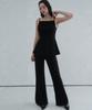 VIVACIOUS Par Pintuck Bootscut Slacks Black