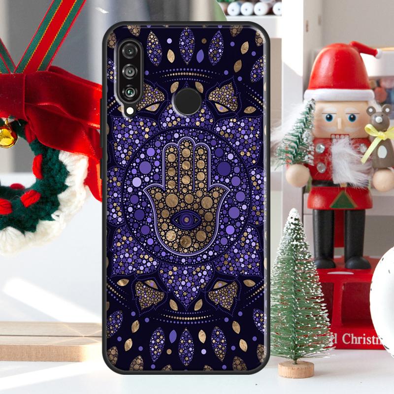 Hamsa Hand of Fatima For Huawei Nova 12i 11i 8i 12s Y73 Y72 Y61 Y91 Y90 Y70 Y60 9 10 SE P60 Pro P30 P40 Lite Case