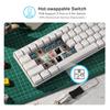 RK ROYAL KLUDGE RK61 Mechanical Keyboard with Brown Switches, Bluetooth, Wireless, USB, WiredWireless, Compatible with Windows, Mac, iOS, and