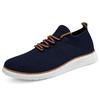 New lightweight lace-up casual breathable fly-woven loafers men's large-size sports shoes