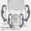 Cute Seal Toilet Seat Cushion Soft Warm Waterproof Washable Traceless Installation For Home Bathroom All Seasons Use