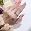 Vinregem 925 Sterling Silver 3EX VVS1 D Color Emerald Cut 4*6 MM 0.8CT Real Moissanite Diamonds Women Ring Wedding Party Fine Jewelry Gifts