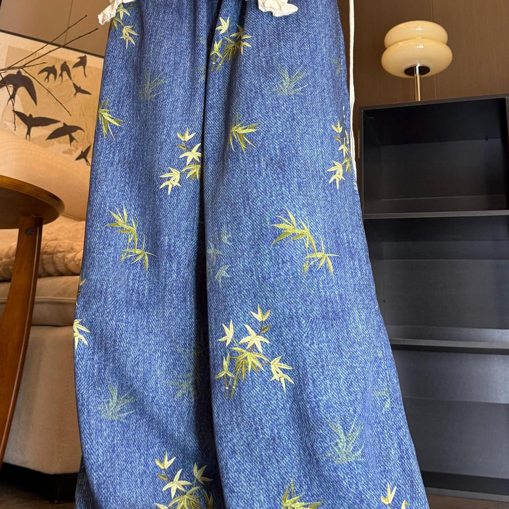 Versatile Summer Wide-Leg Cotton Silk Pants