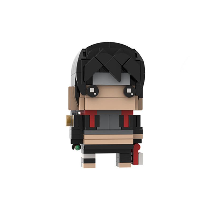 Building Block Compatible With Small Particle Naruto Square Head Kakashi, Sai, Naruto, Konoha Set