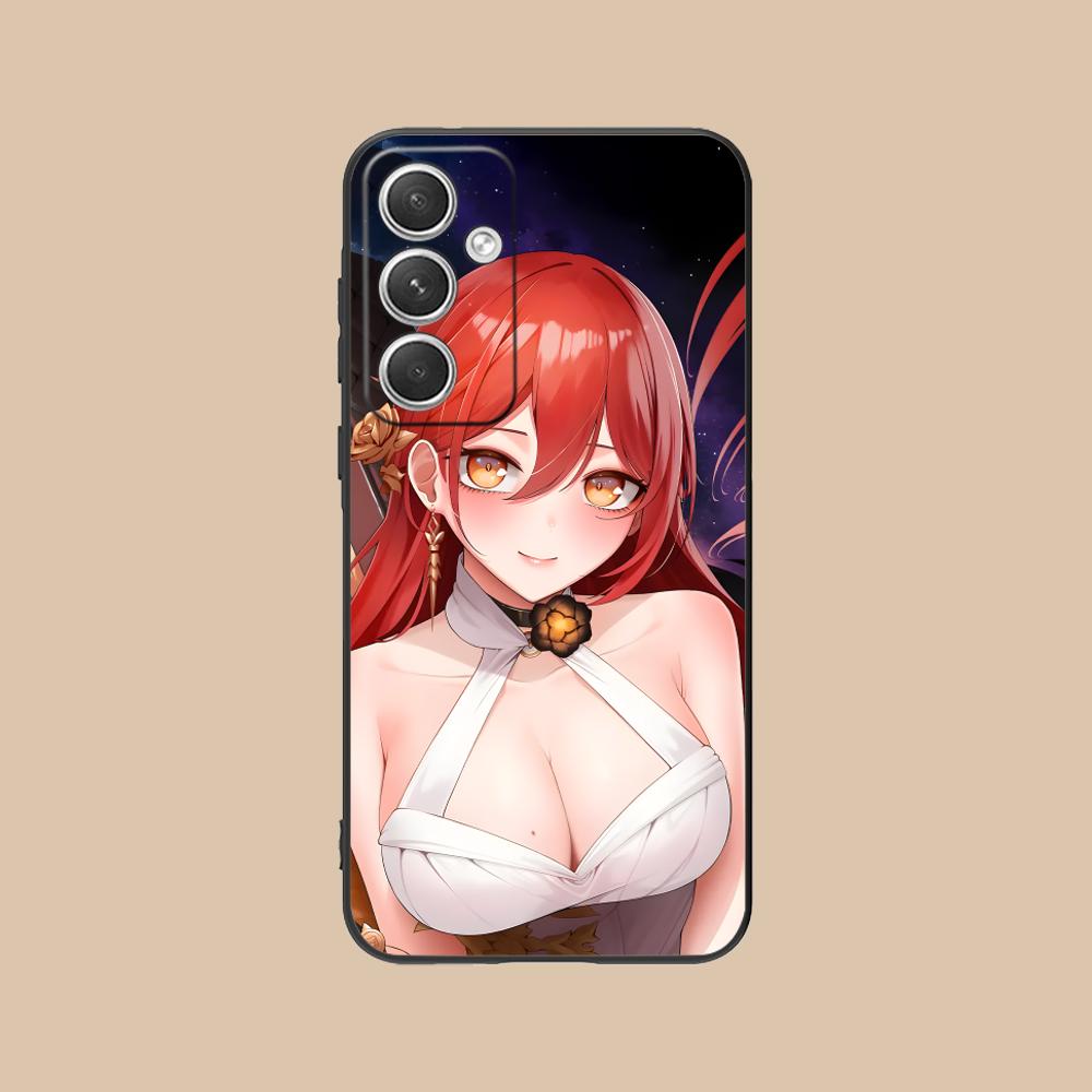 HSR Himeko Matte TPU Mobile Phone Case for Samsung Galaxy S26 S25 S24 S23 S22 S21 S20 Note20 Plus FE Ultra Colorful Cover