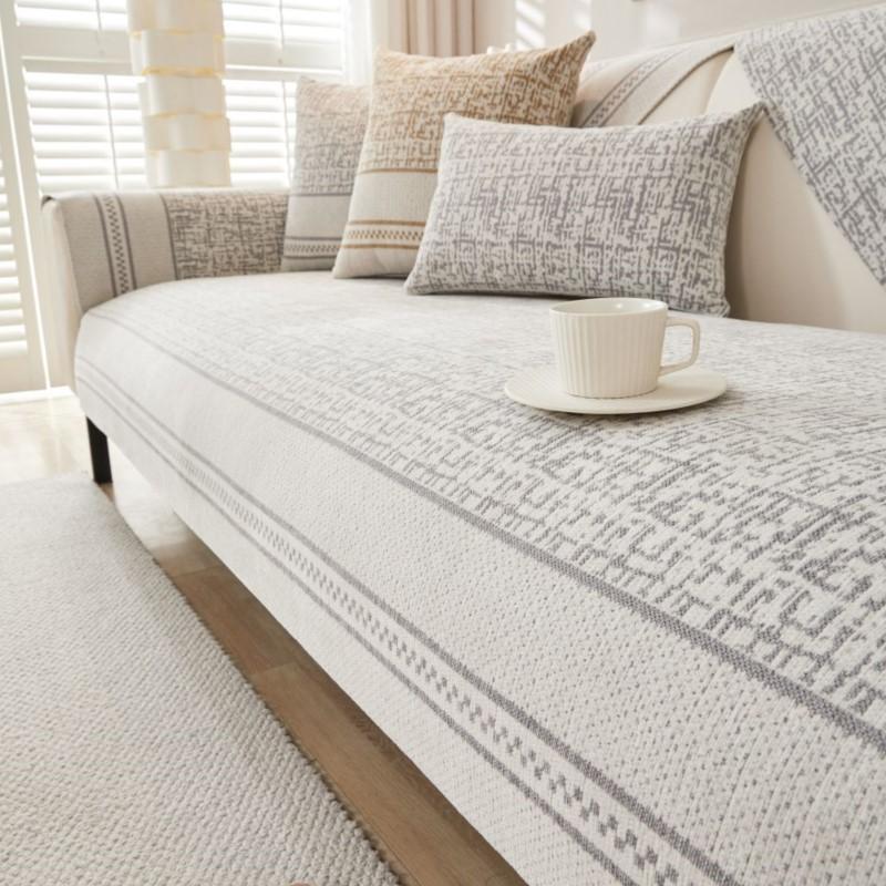 

Осенний дом нескользящий цветной блок диван подушка диван чехлы коврик шенилл чехол Funda диван коврик 70X70cm 1pc