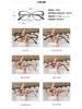 Women's Cat-Eye Rhinestone Eyeglass Frames: Trendy Photochromic & Anti-Blue Light Glasses