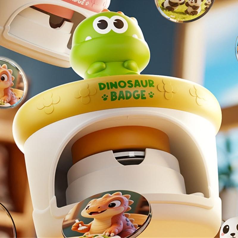 Kituri Artizanale pentru Copii Mașină de Făcut Insigne Plastic Sigur Mașină de Presat Insigne Jucărie Pentru Copii Proiect Artizanal Educativ Timpuriu Jucărie