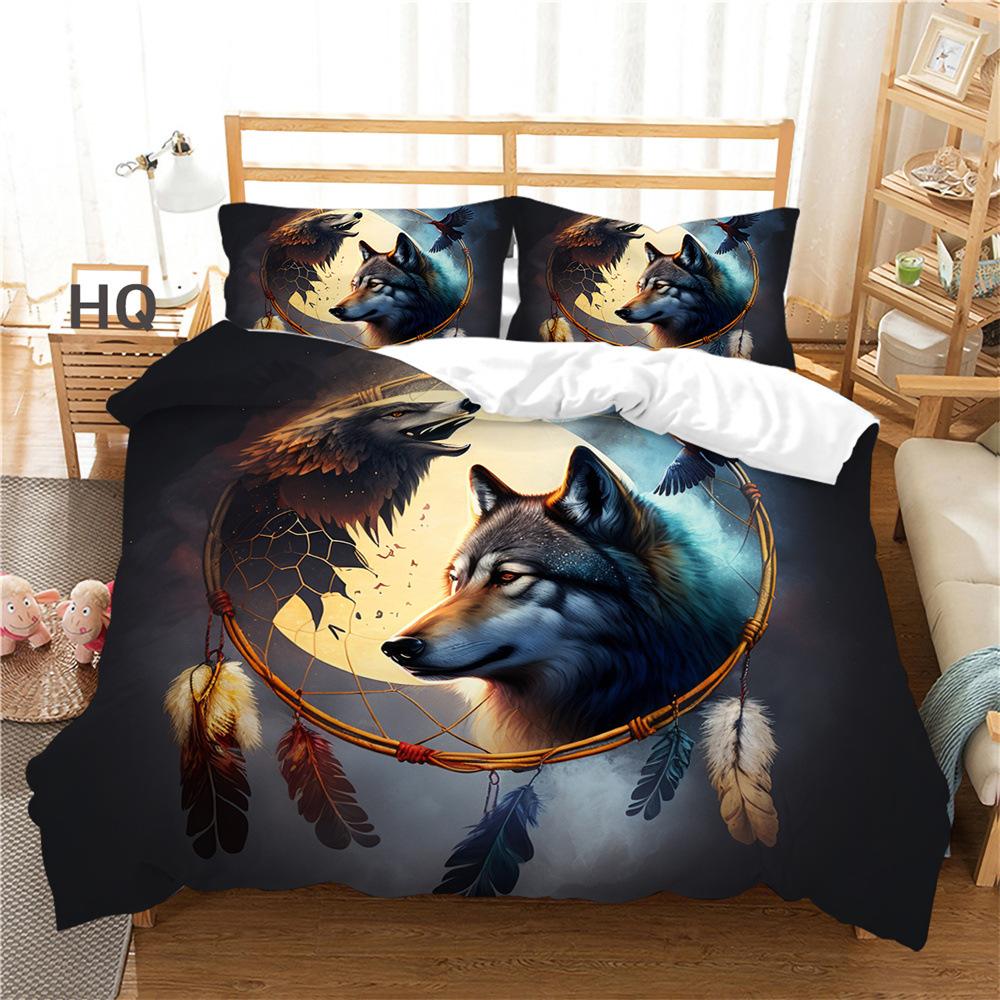 Dream Catcher Wolf Series Bedding Two Or Three-Piece Digital Set