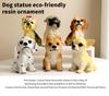 Resin Dog Figurine Basket - Home Decoration Ornament (Poodle, Myna, Bulldog)