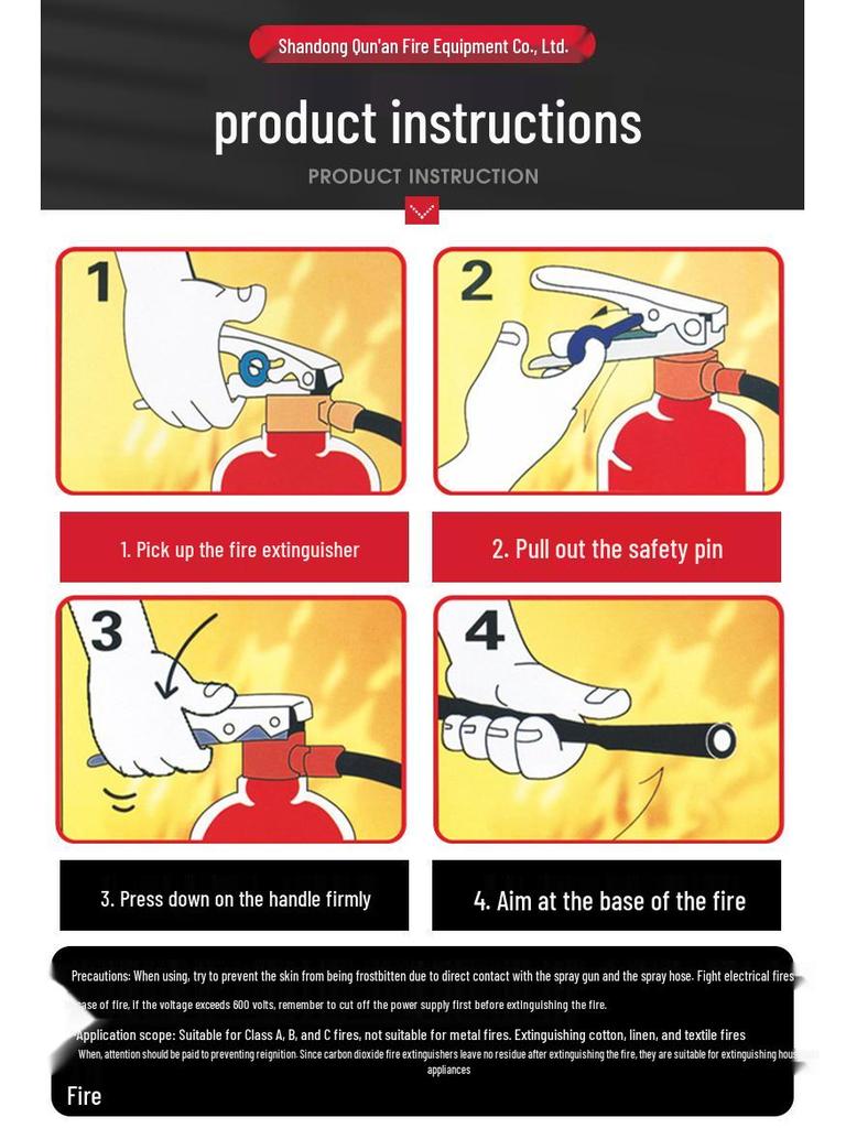 New National Standard Thickened Dry Powder Fire Extinguisher - 1kg/2kg/3kg/4kg/5kg/8kg Handheld