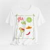 Spicy Margarita Graphic TShirt Cocktail Theme Letter Short Sleeve Womens Casual Loose Fit Crew Neck Tops for Daily Wear
