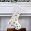 4pcs Furry Christmas Stockings Assorted Color for Home Office Decors Holiday Mantlepiece Hanging Socks