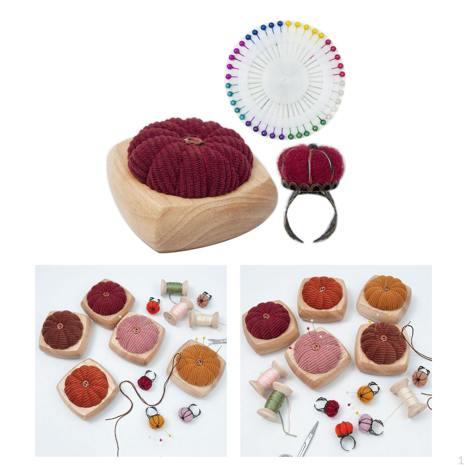 

Удобный швейный набор с регулируемым держателем для иголок для поделок темно-красного