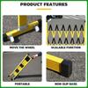 Movable Power Safety Construction Isolation Baffle Fiberglass Telescopic Fence Insulated Collapsible Tubular Guardrail