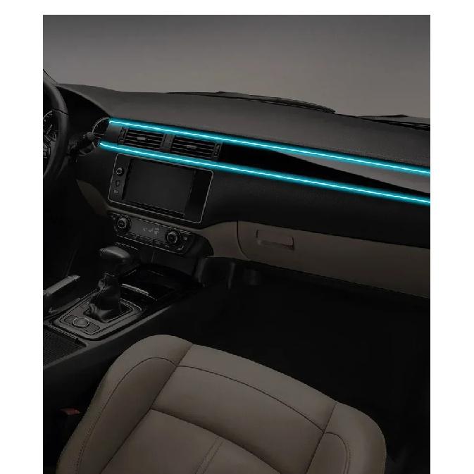 Car RGB Ambient LED Light Strip 1/2/3/4/5M APP Control USB Fiber Optic Atmosphere Lamp Neon Interior Console Decoration Lights