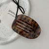 Elegant Arc Hair Clip Women Round Flat Ponytail Holder Hairclaw Chic Leopard Hair Clip Print Dot HairAccessories HairPins