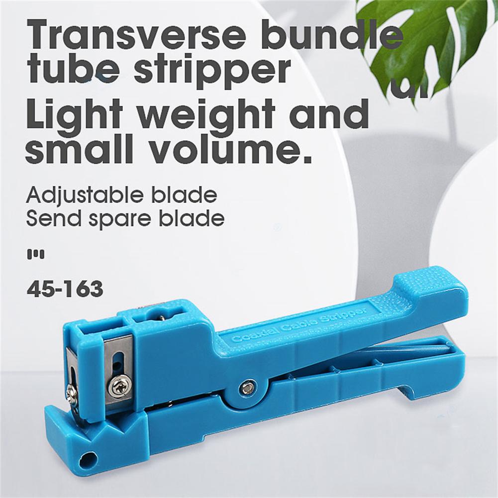 Fiber Optic Stripper Fiberglass Jacket Sheath Stripper Tool Adjustable Blades Cutter Slitter For CB Antenna Cables