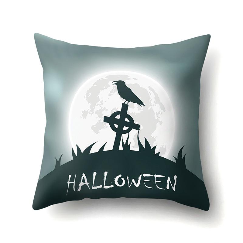 Halloween Pillowcase Car Waist Pillow Pumpkin Sofa Cushion Cover Office Home Living Room Pillowcase