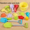 Beach Toys for Kids Sand Toys Set Sand Bucket Shovel Rake Toys for Beach Animal Dinosaur Molds Travel Sandbox Toys for Toddlers