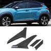 For Hyundai Kona Kauai 2017- Chrome Rear Window Side Spoiler Wing Cover Trim Decoration Sticker Accessories Car Styling