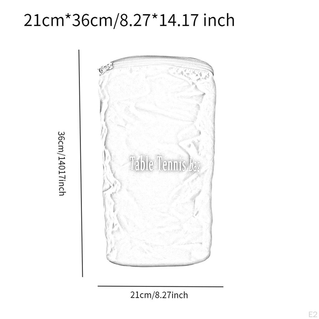 Table Tennis Bag Carrying Accessories Lightweight Holder Storage Pickleball Case for Men