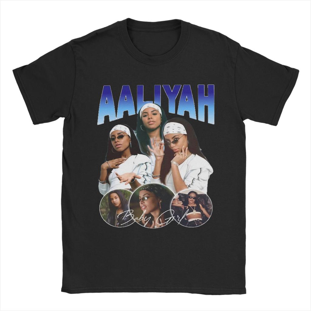 Mens Womens Aaliyahs Sunglasses Shirt Cotton Print TShirt  Clothing Outfits