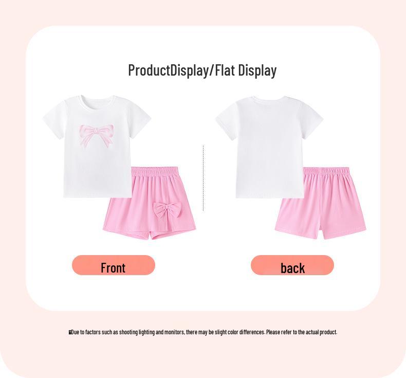 Little Maven Sommer-Set für Mädchen: Europäischer & Amerikanischer Stil mit Niedlicher Schleife