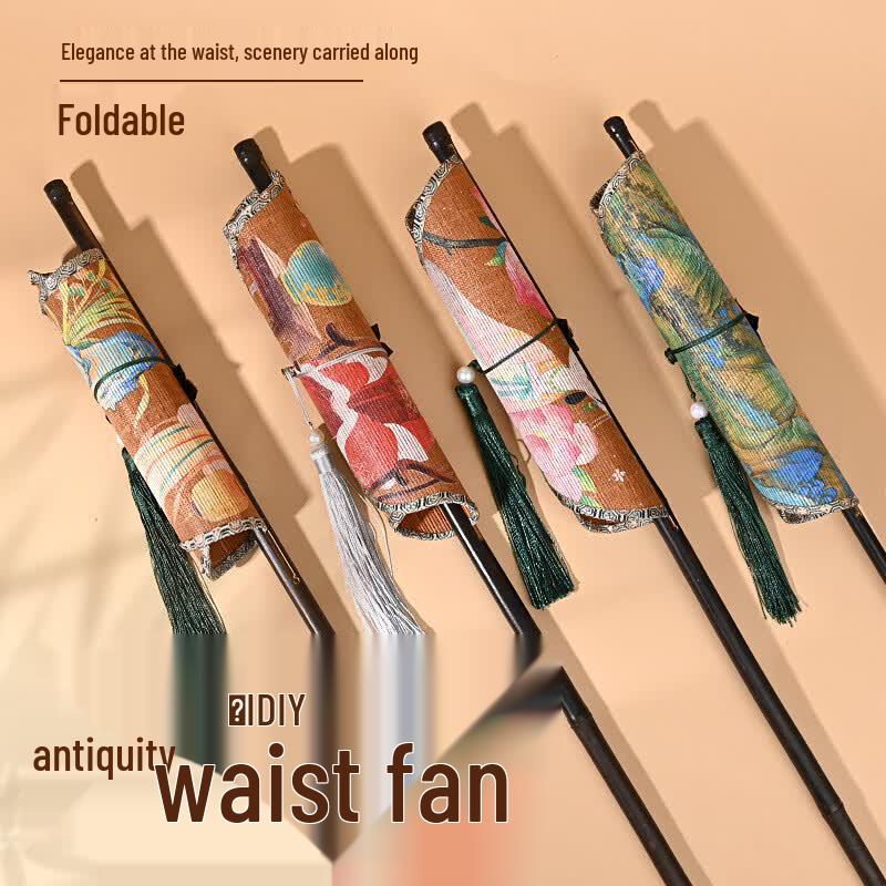 Handmade DIY Chinese Style UV Folding Fan Kit