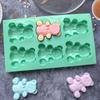 Bear Molds For Chocolate Baby Shower Molds 6-Grid Silicone Fondant Molds Bear Cand Mould Baby Shower Chocolate Molds For Cakes