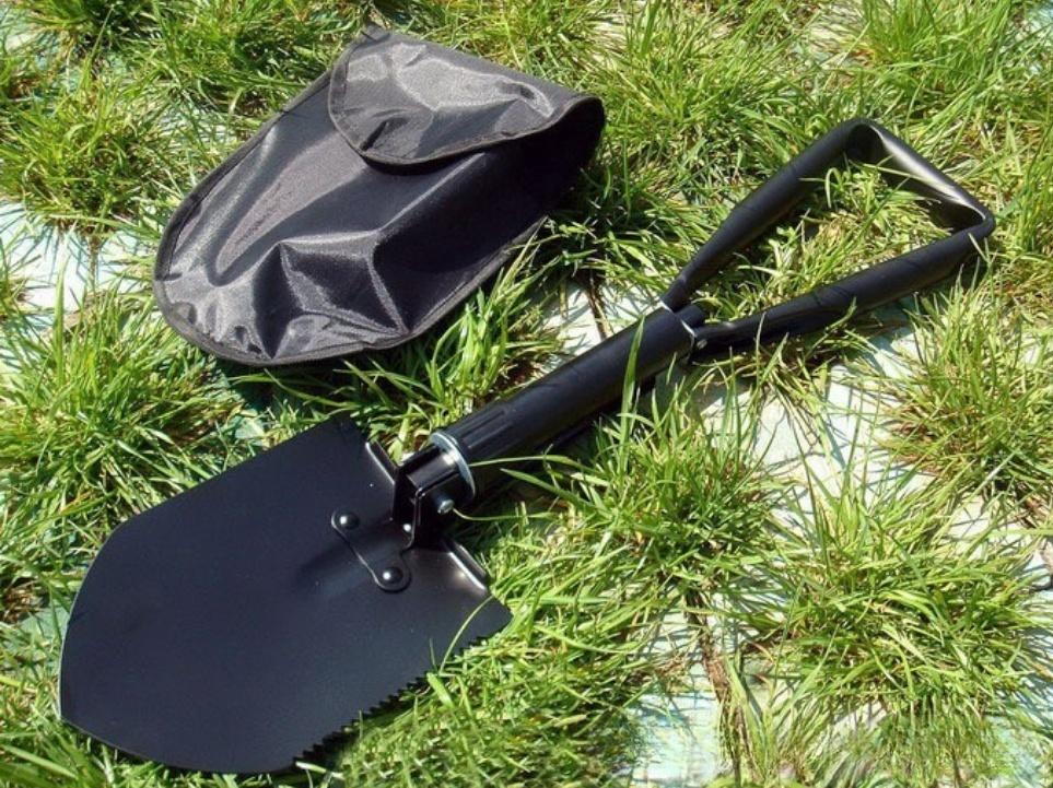 Multifunctional Folding Shovel Portable Outdoor Camping Garden Fishing Spade Emergency Survival Adventure Equipment