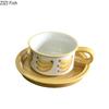 Rotes Apfelmuster Bemalte Tasse & Untertasse Porzellan Kaffeetasse Esstisch Blumentassen Nachmittagstee Teetasse Obst Saftbecher