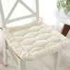 Minimalist Style Soft Office Computer Chair Cushion Simple Grid Pattern Plush Dining Chair Pads Household Decoration Seat Mats