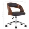 VidaXL Chaise Pivotante à Dîner Chaise de Salle à Manger Chaise de Repas Siège de Cuisine Maison Intérieur Similicuir Noir 287421