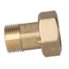 Brass Screw Connections for Water Meters DN25 (1"), Set: 2 Male Connectors + 2 Nuts