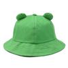 Cute Wide Brim Frog Bucket Hats Sun Protection Frog Shaped Fishing Cap Sunscreen Hat Outdoor