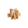 Beech Wood Kongming Lock Puzzle: High-Difficulty Brain Teaser for Adults and Children.