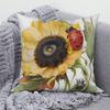 Sunflower Decorative Pillow Cover Cushion  Throw   for Sofa Car Living Room Decoration