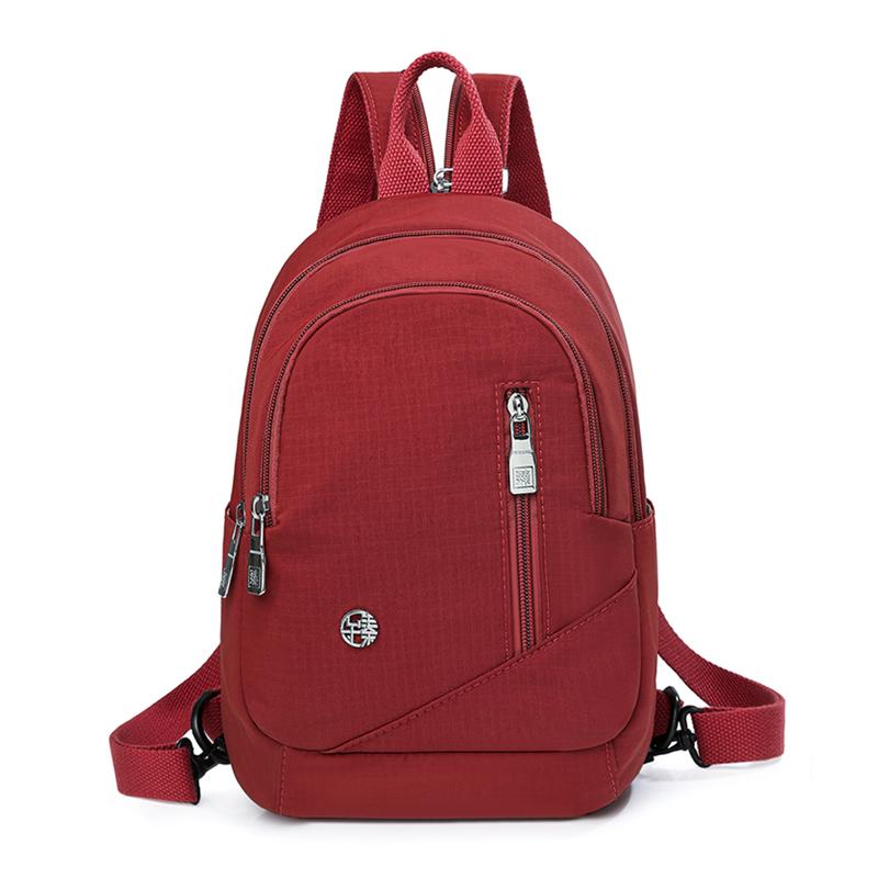 Two-In-One Chest Bag Sport Small Backpack Women Ultra Light Shoulder Bag