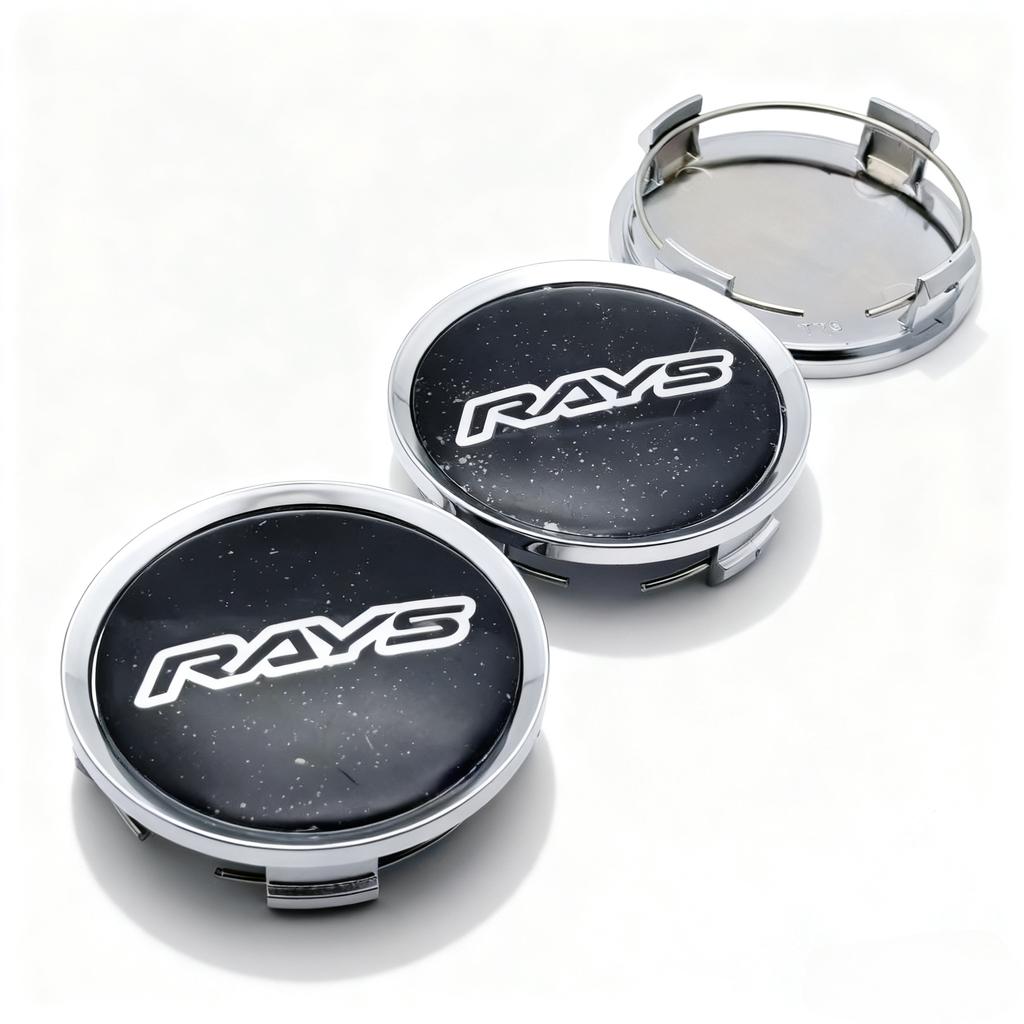 4pcs JDM RAYS Logo Emblem Badge Car Wheel Center Caps O.D 74MM Clips 69MM Rim Hubcap Dust Cover Wheels Hub Cap Car Accessories