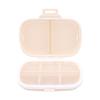 8 Compartments Tablets Case with Sealed Silicone Lid Moist Proof Portable Travel Tablets Organizer