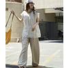 Johnature Summer Japanese Retro Polka Dot Wide-leg Casual Women Pants Casual Comfortable Loose High-waisted Trousers