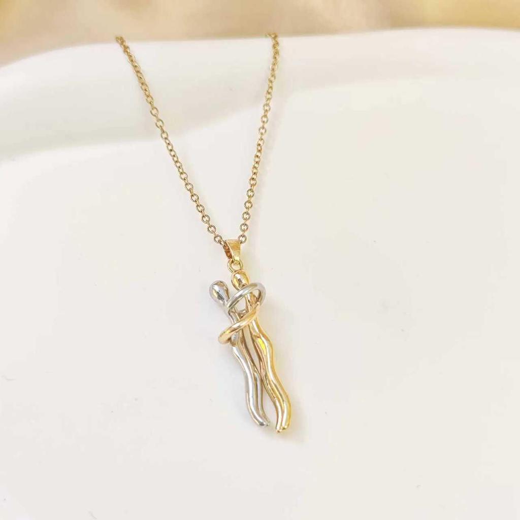 Women's Gold-Plated Copper Necklace: Luxury Fu Lu Pendant Clavicle Chain - Versatile Fashion Accessory