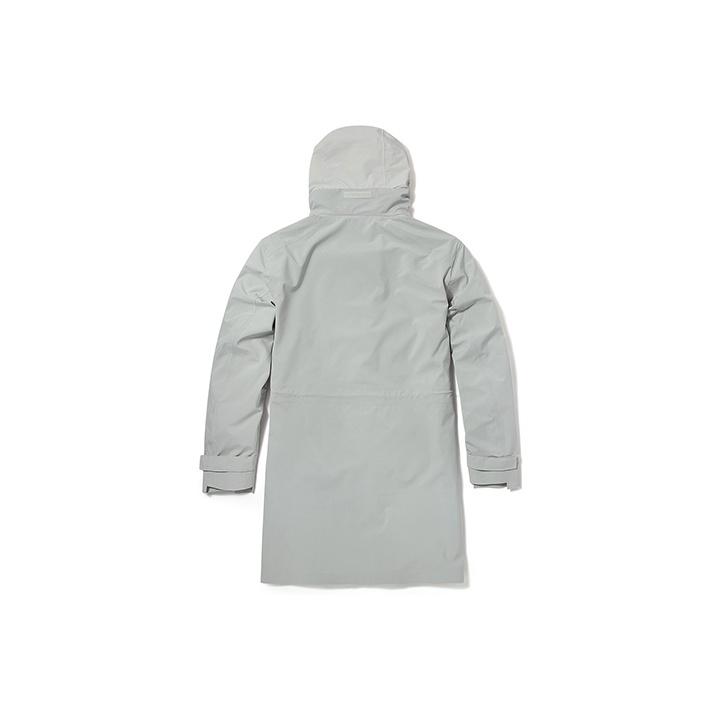 Timberland Casual Hooded Mid-Length Jacket Men Jacket White-Sand A24KT-BH7