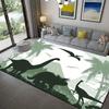 1pc Dinosaur Pattern Soft Floor Mat - Floor mat Crystal Velvet, Tropical Palm Tree & Mountain Design, Non-Slip & Durable Rug for