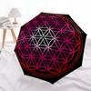 Flower of Life Mandala Decorative StickerUmbrella, Portable 3-Fold Umbrella for Men & Women,Christmas Gift ES69