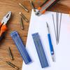 Zhehao 8 Pcs Welders Pencil with 96 Pcs 2 mm Silver Round Refills Construction Mechanical Pencil Metal Welding Markers with Built in Sharpener for